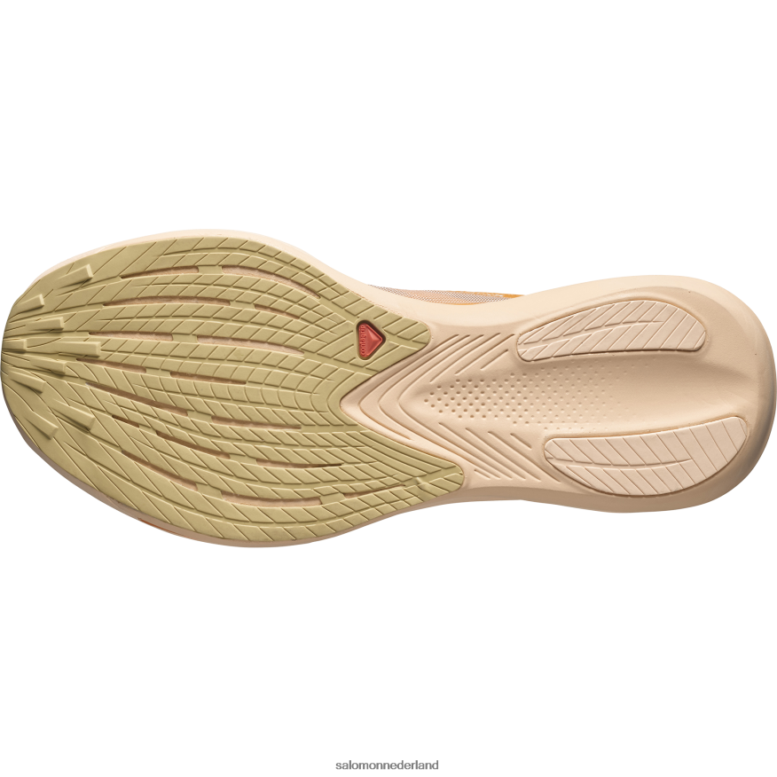 hardloopschoenen voor dames - fantasie vlammend oranje/amandelcrème/preigroen NTFJN6742 Salomon