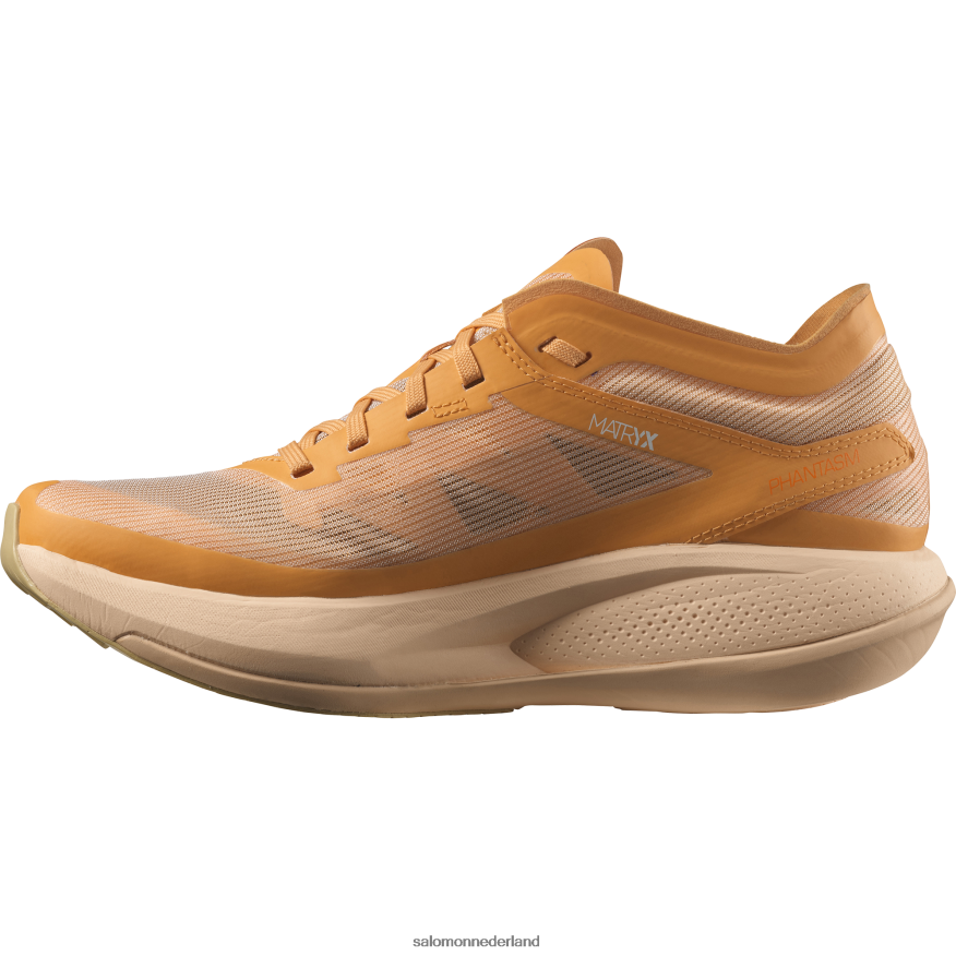 hardloopschoenen voor dames - fantasie vlammend oranje/amandelcrème/preigroen NTFJN6742 Salomon