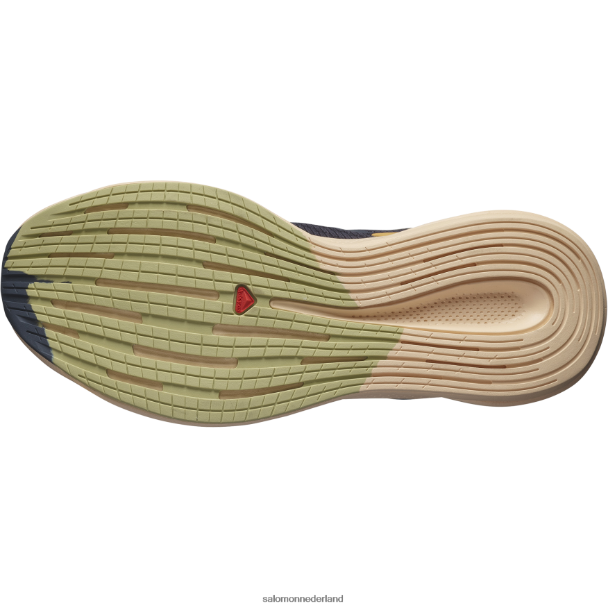 hardloopschoenen voor dames - spectur ebbenhout/amandelcrème/preigroen NTFJN6749 Salomon