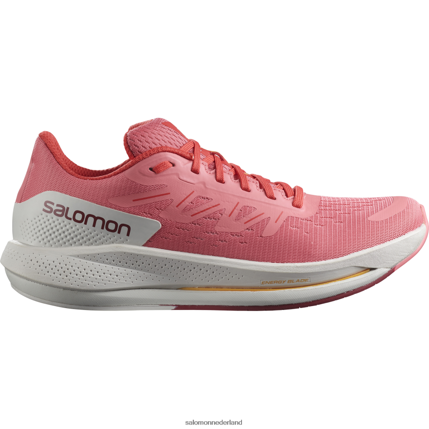 hardloopschoenen voor dames - spectur theeroos/maansteen/poppy rood NTFJN6746 Salomon