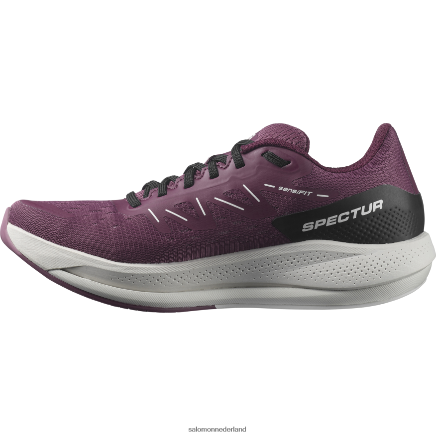 hardloopschoenen voor dames - spectur tulpenhout/maansteen/druivenwijn NTFJN6748 Salomon