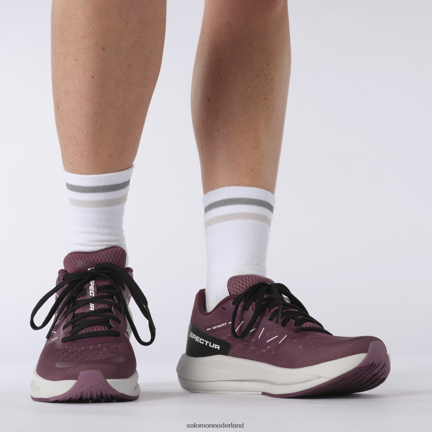 hardloopschoenen voor dames - spectur tulpenhout/maansteen/druivenwijn NTFJN6748 Salomon