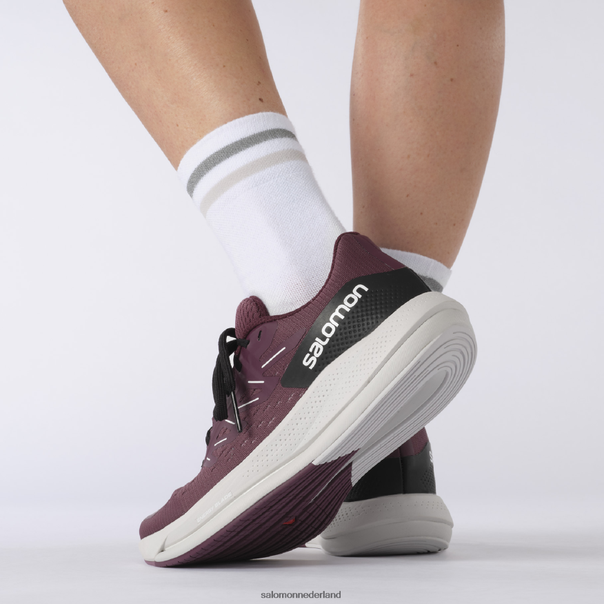 hardloopschoenen voor dames - spectur tulpenhout/maansteen/druivenwijn NTFJN6748 Salomon