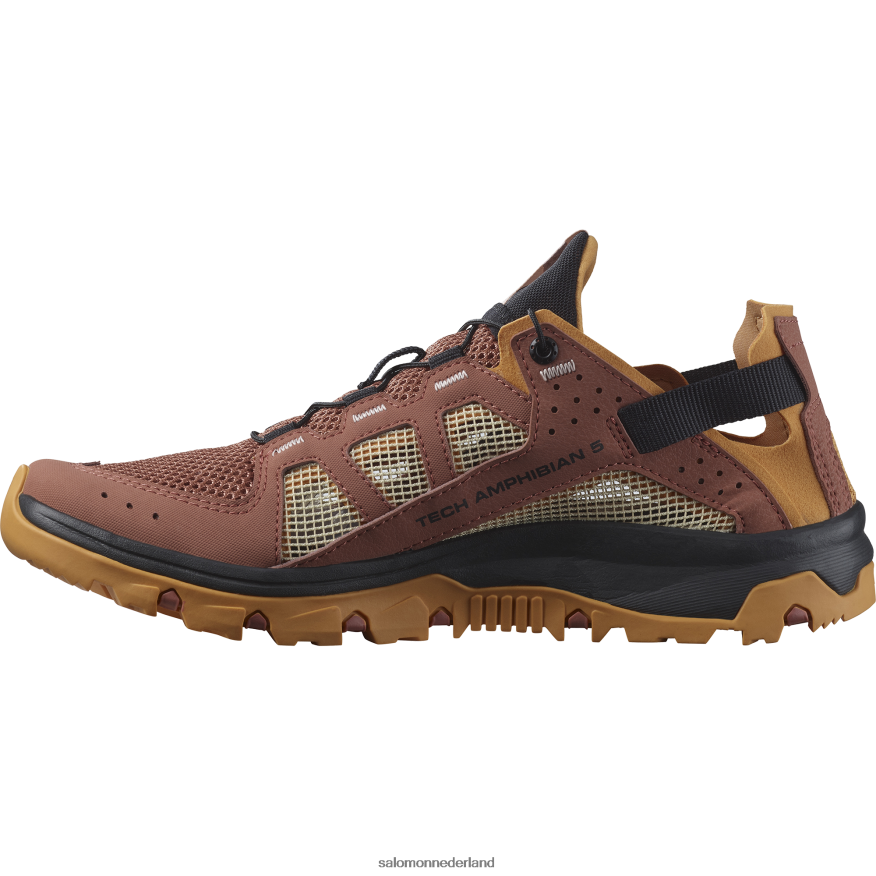 dames waterschoenen - techamphibian 5 cederhout/buckskin/rozenwolk NTFJN6789 Salomon