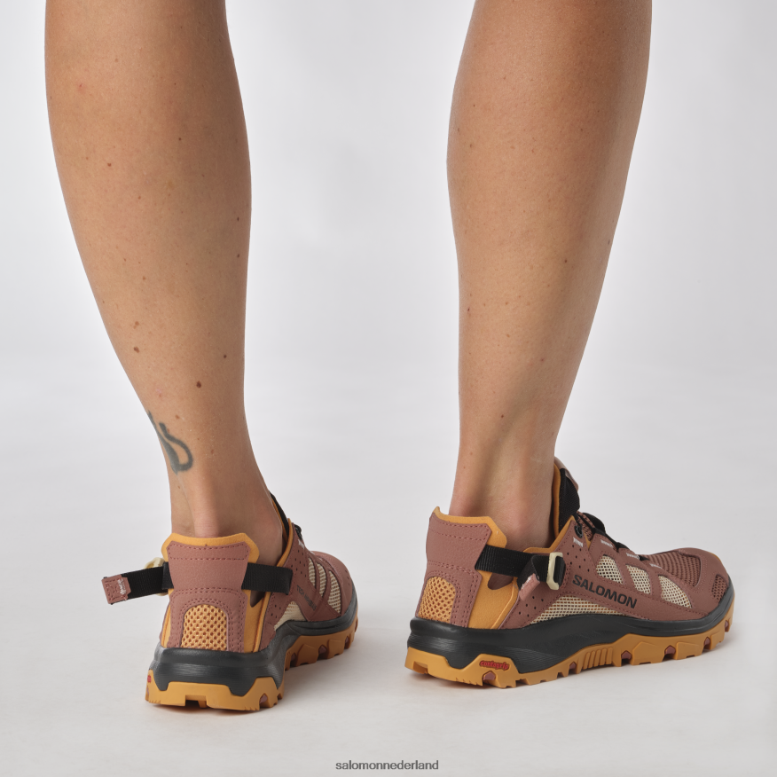 dames waterschoenen - techamphibian 5 cederhout/buckskin/rozenwolk NTFJN6789 Salomon