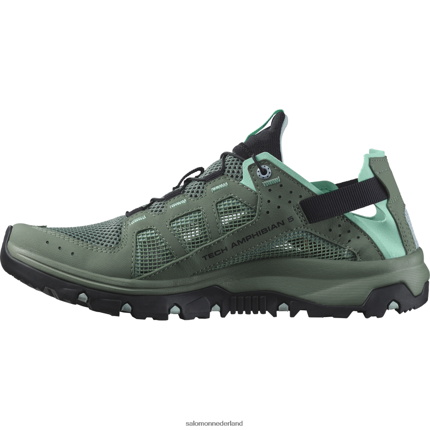 dames waterschoenen - techamphibian 5 lauwerkrans/poolijs/marineblauw NTFJN6787 Salomon