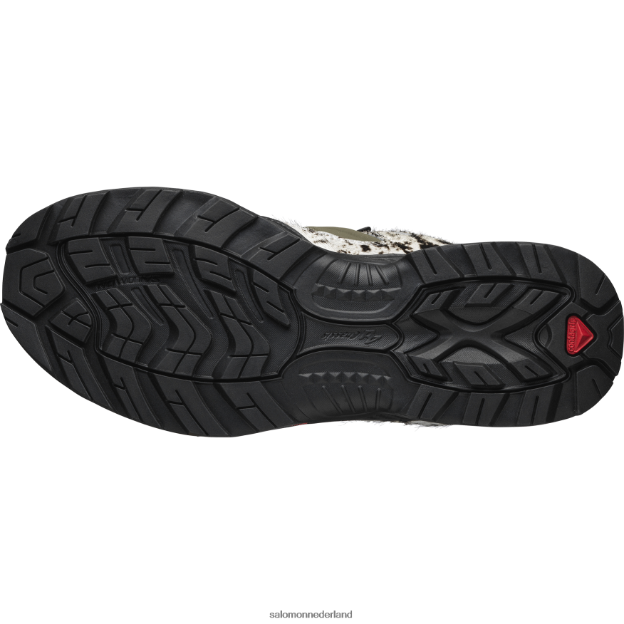 sportschoenen voor dames - xt-quest 2 texas de gebroken arm zwart/olijfnacht/levendig oranje NTFJN6781 Salomon