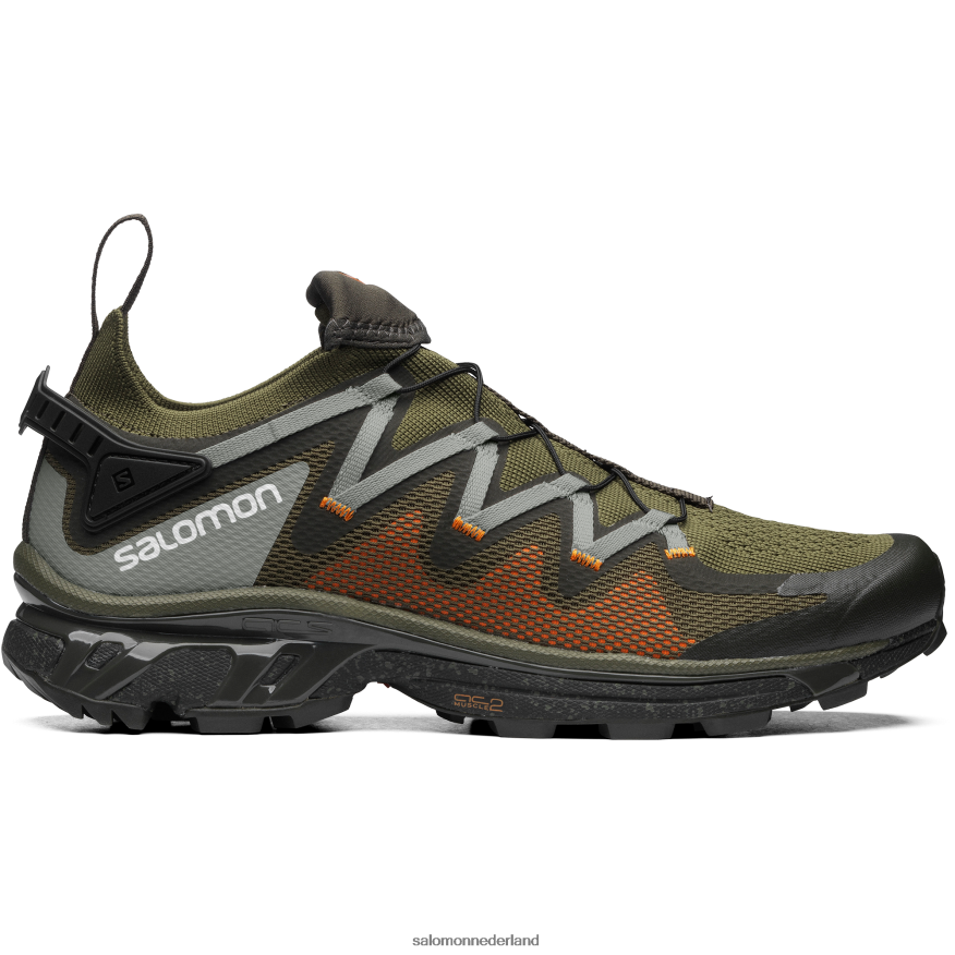 sportschoenen voor dames - xt-rush olijf nacht/turf/levendig oranje NTFJN6776 Salomon
