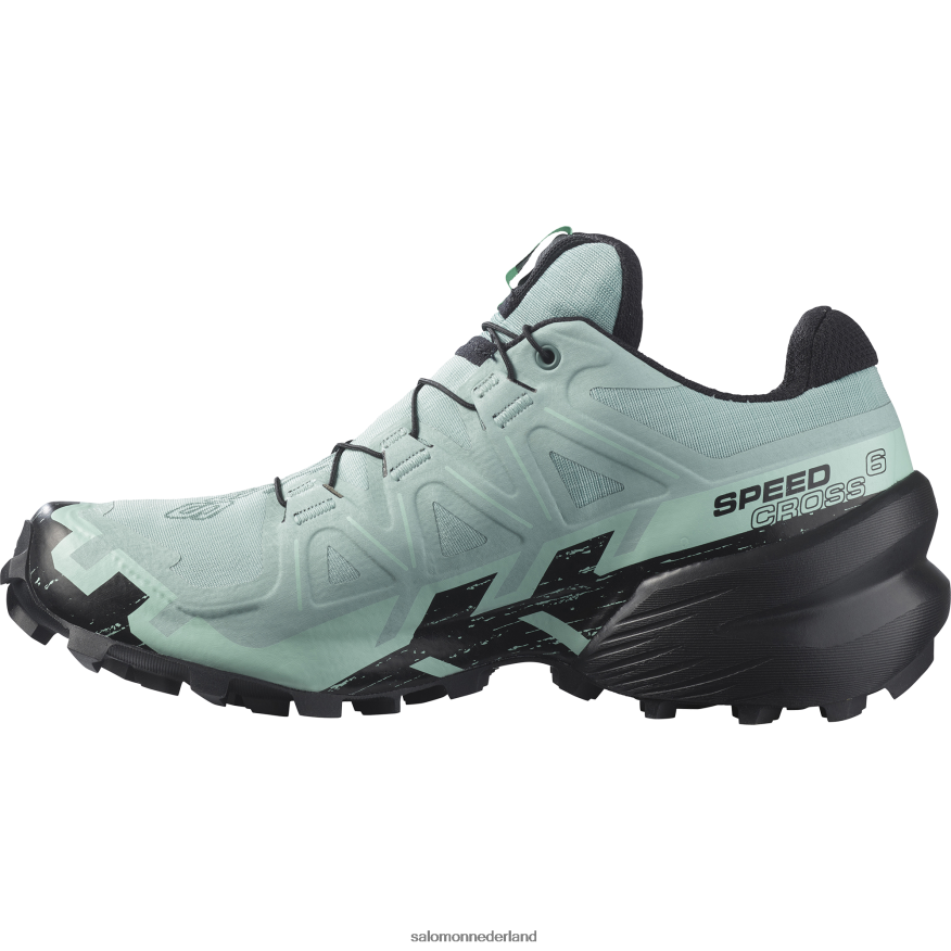 dames trailrunningschoenen - speedcross 6 gore-tex aquifer/zwart/yucca NTFJN61517 Salomon