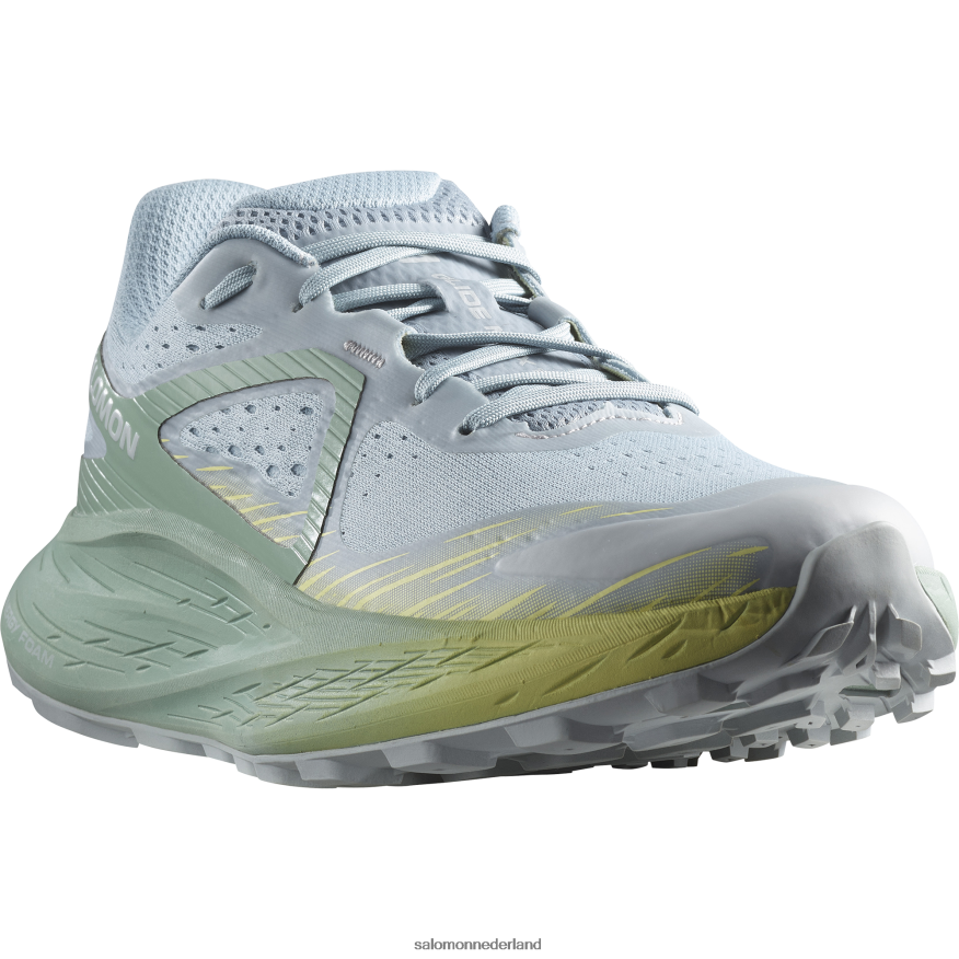 trailrunningschoenen voor dames - glide max tr steenblauw/granietgroen/parelblauw NTFJN61501 Salomon