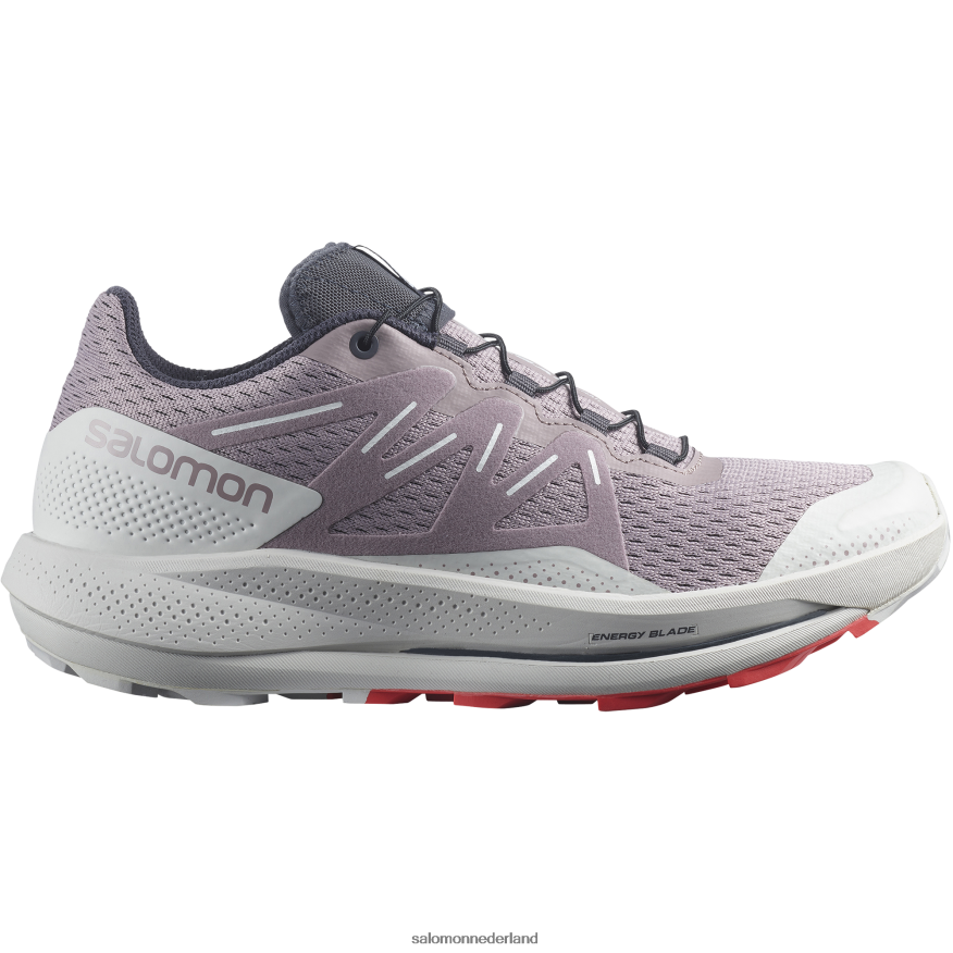 trailrunningschoenen voor dames - pulsar trail kwartel/maansteen/poppy rood NTFJN61512 Salomon