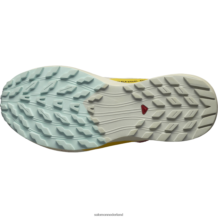 trailrunningschoenen voor dames - sense ride 5 regenachtige dag/hete saus/fresia NTFJN61497 Salomon