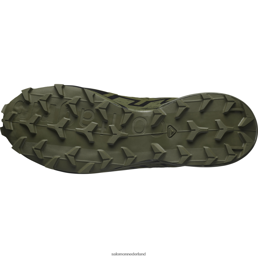 trailrunningschoenen voor dames - speedcross 6 krachten boswachter groen/zwart NTFJN6803 Salomon