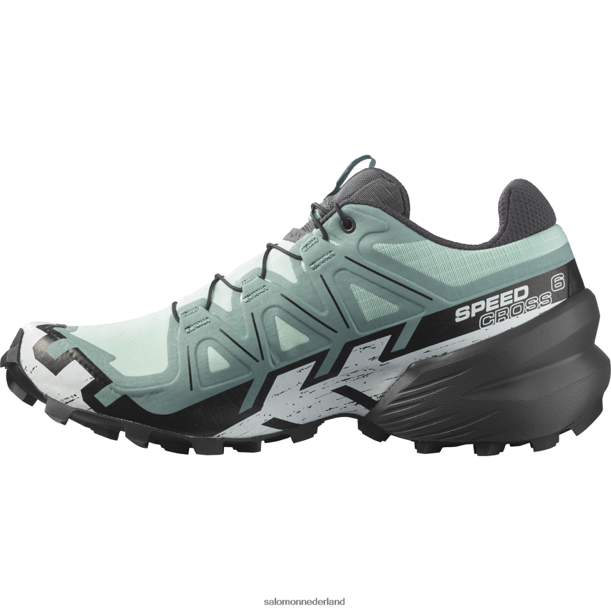 trailrunningschoenen voor dames - speedcross 6 yucca/ebbenhout/wit NTFJN61505 Salomon