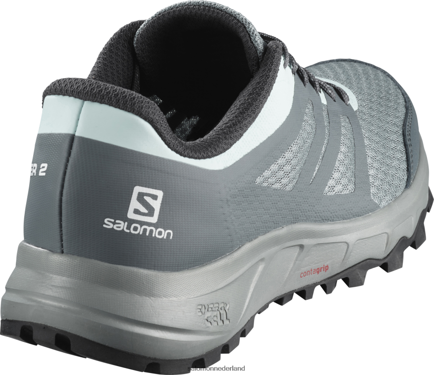 trailrunningschoenen voor dames - trailster 2 lood/stormachtig weer/ijzige ochtend NTFJN61547 Salomon