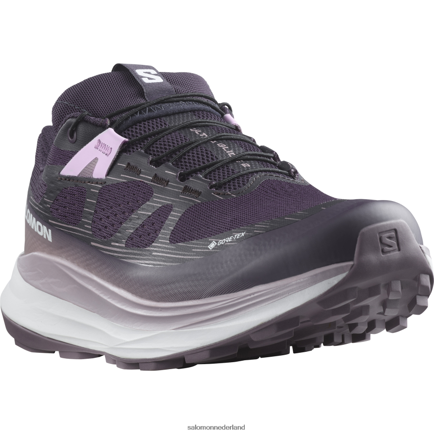 trailrunningschoenen voor dames - ultra glide 2 gore-tex nachtschade/wit/maanlandschap NTFJN61520 Salomon