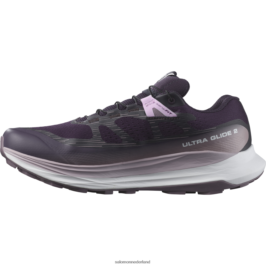 trailrunningschoenen voor dames - ultra glide 2 gore-tex nachtschade/wit/maanlandschap NTFJN61520 Salomon