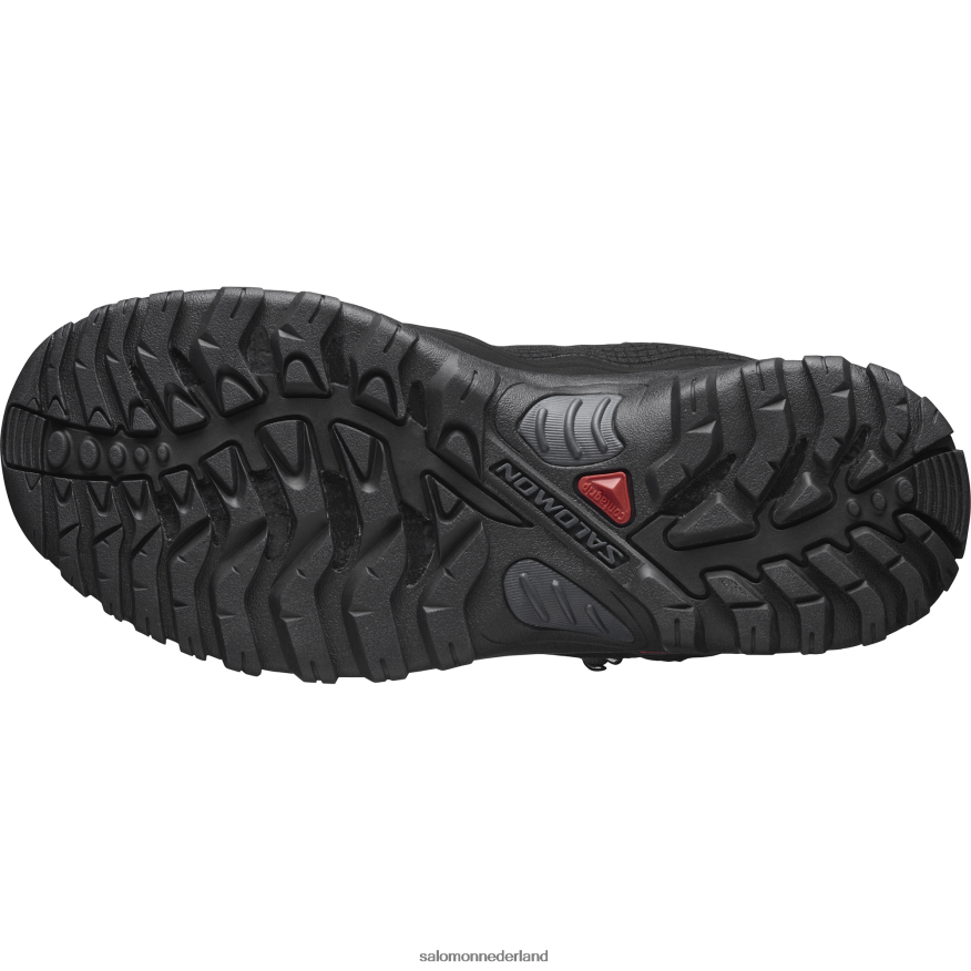 dames winterlaarzen - shelter clima waterdicht zwart/ebbenhout/wijnproeverij NTFJN6782 Salomon