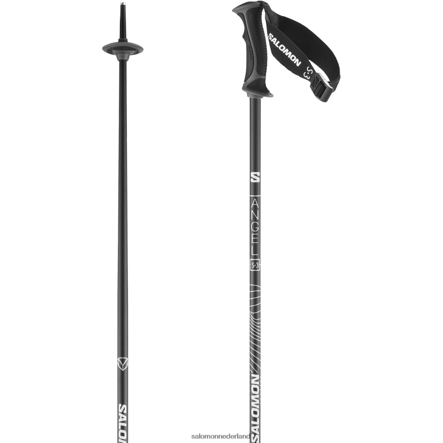 alpine stokken voor dames - angel s3 zwart NTFJN61292 Salomon