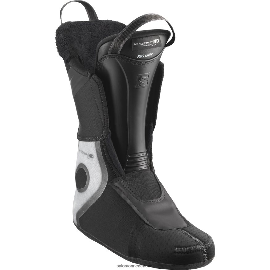 dames pistelaarzen - s/pro mv 100 zwart/bordeaux/shiftgroen NTFJN61030 Salomon