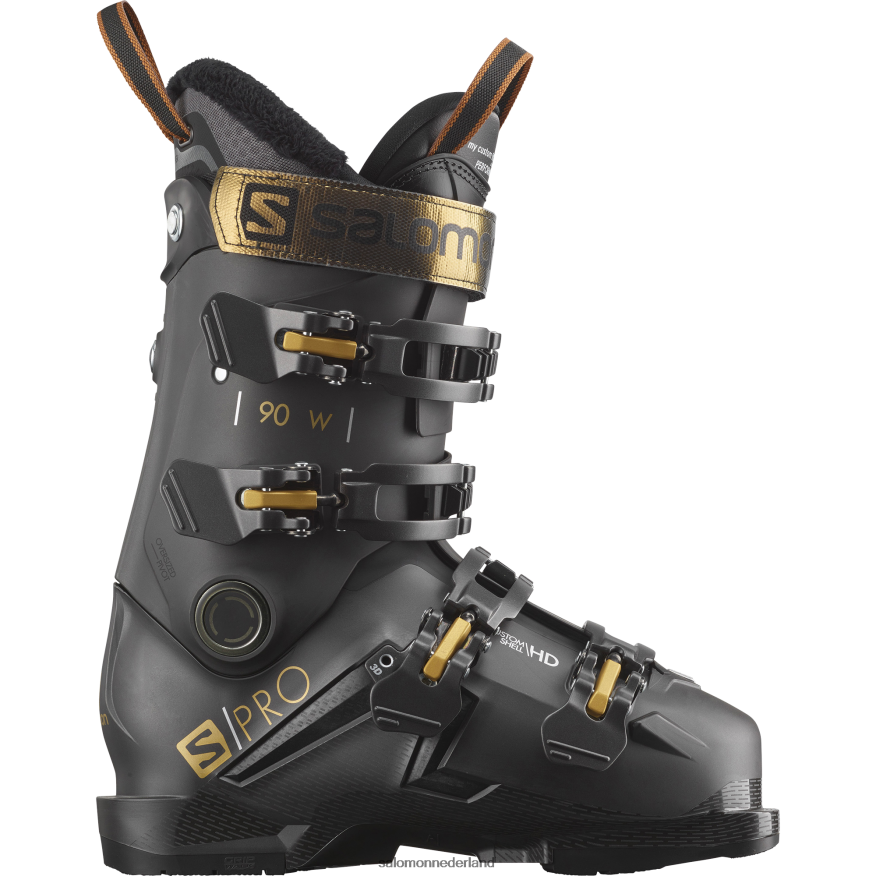 dames pisteski's - s/pro mv 90 belluga metallic/zwart/koper metallic NTFJN61031 Salomon