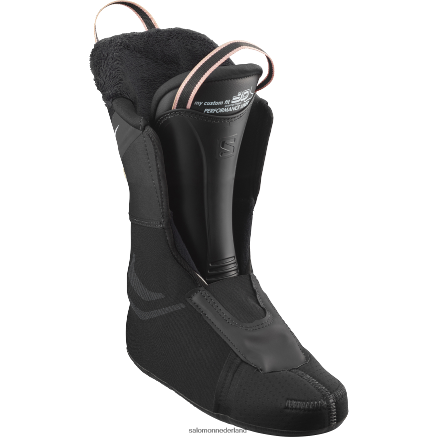 dames pisteski's - s/pro mv 90 zwart/roségoud/belluga NTFJN61032 Salomon