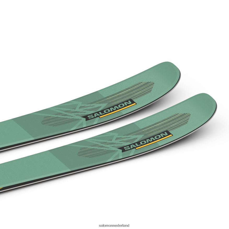all-mountain ski's voor dames - qst 92 groene sparren/zonne-energie/zwart NTFJN61008 Salomon