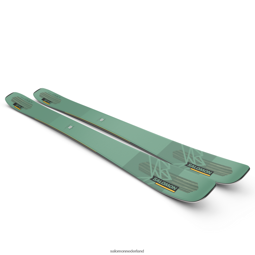 all-mountain ski's voor dames - qst 92 groene sparren/zonne-energie/zwart NTFJN61008 Salomon