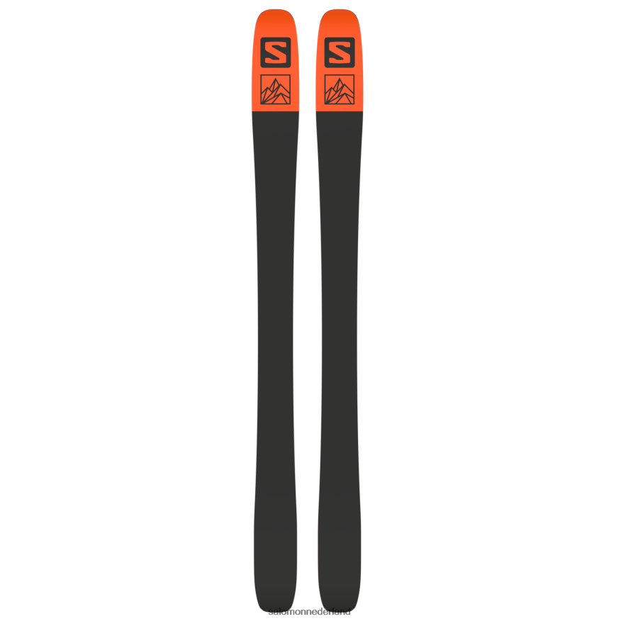all-mountain ski's voor dames - qst 98 koperen blauw/vlam/zwart NTFJN61014 Salomon