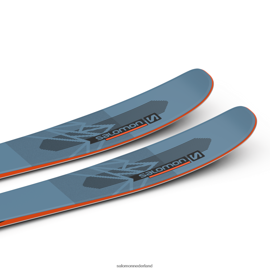 all-mountain ski's voor dames - qst 98 koperen blauw/vlam/zwart NTFJN61014 Salomon