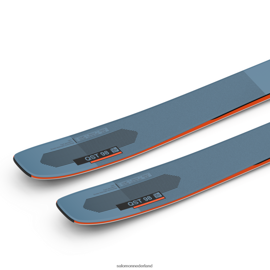 all-mountain ski's voor dames - qst 98 koperen blauw/vlam/zwart NTFJN61014 Salomon