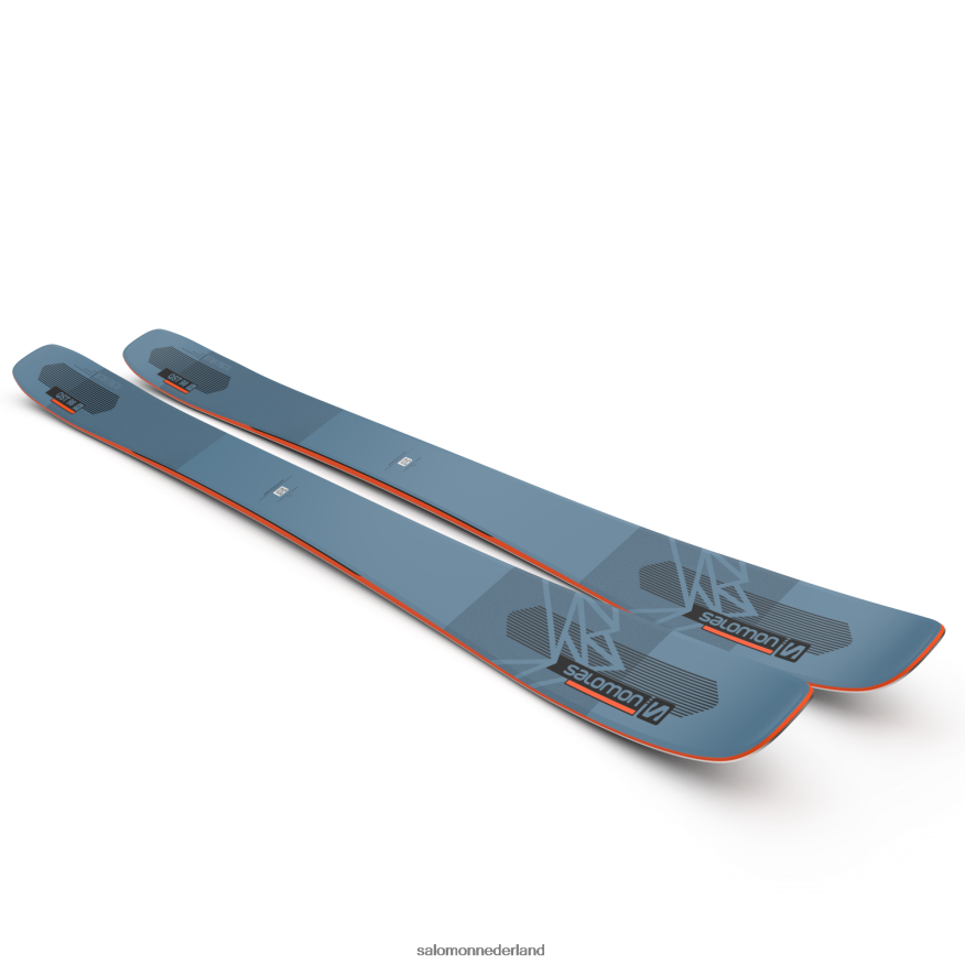 all-mountain ski's voor dames - qst 98 koperen blauw/vlam/zwart NTFJN61014 Salomon