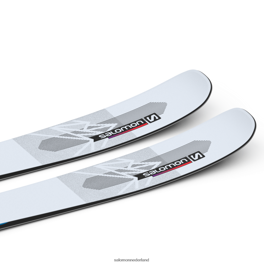 all-mountain ski's voor dames - qst blank illusieblauw/rood/procesblauw NTFJN61000 Salomon