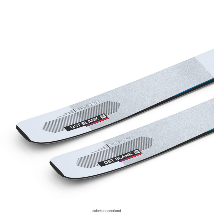 all-mountain ski's voor dames - qst blank illusieblauw/rood/procesblauw NTFJN61000 Salomon