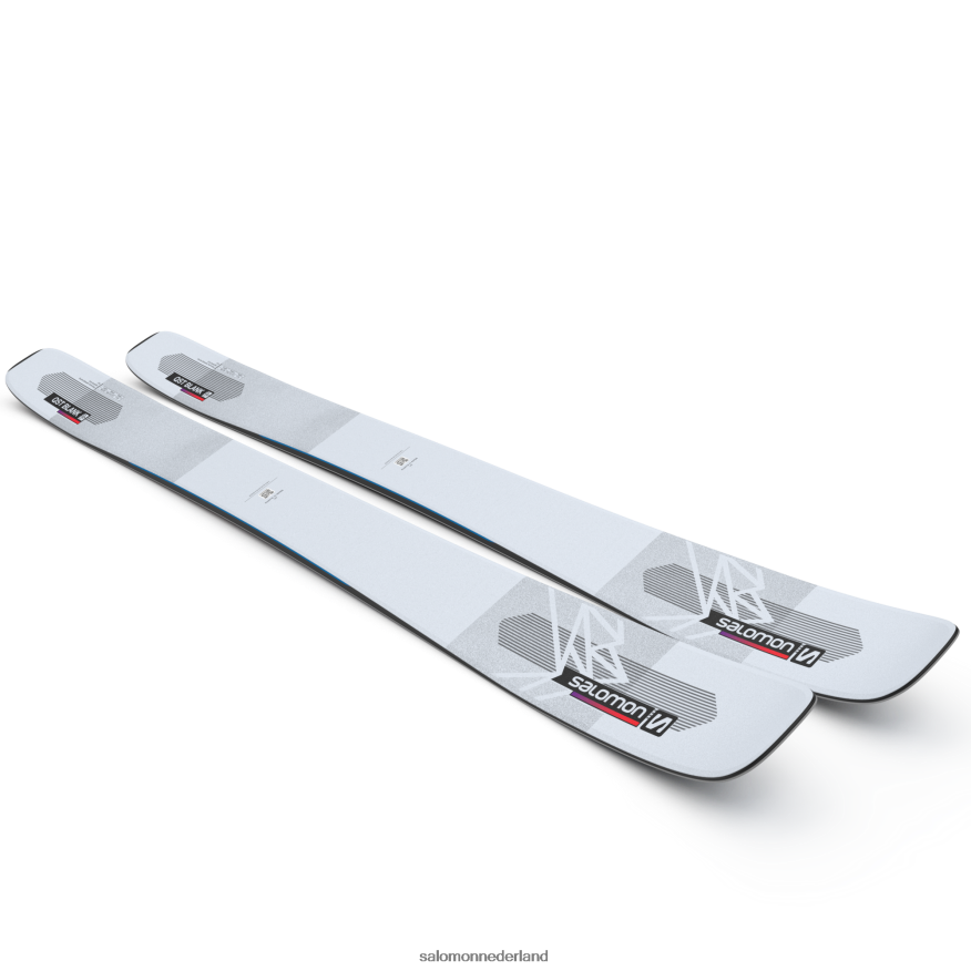 all-mountain ski's voor dames - qst blank illusieblauw/rood/procesblauw NTFJN61000 Salomon