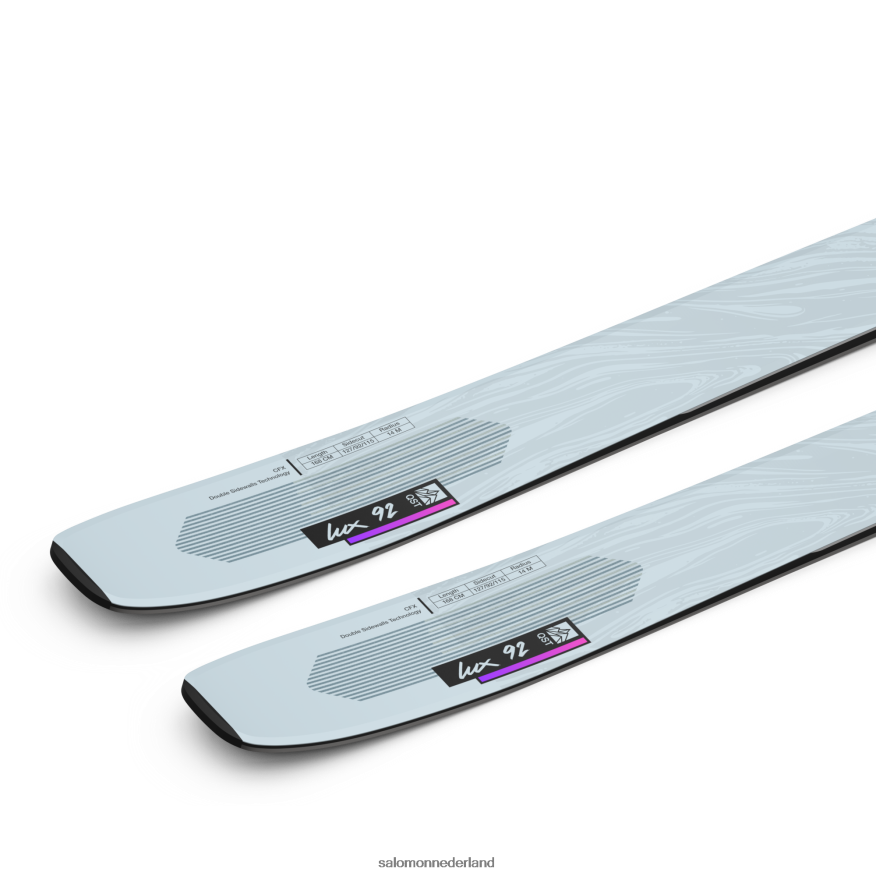 all-mountain ski's voor dames - qst lux 92 grijs dageraad/neonroze/zwart NTFJN61016 Salomon