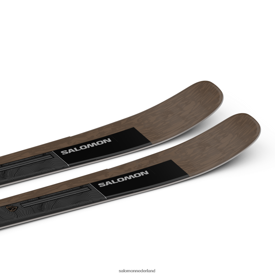 all-mountain ski's voor dames, stand 84 otter/zwart/zilver metallic NTFJN61020 Salomon