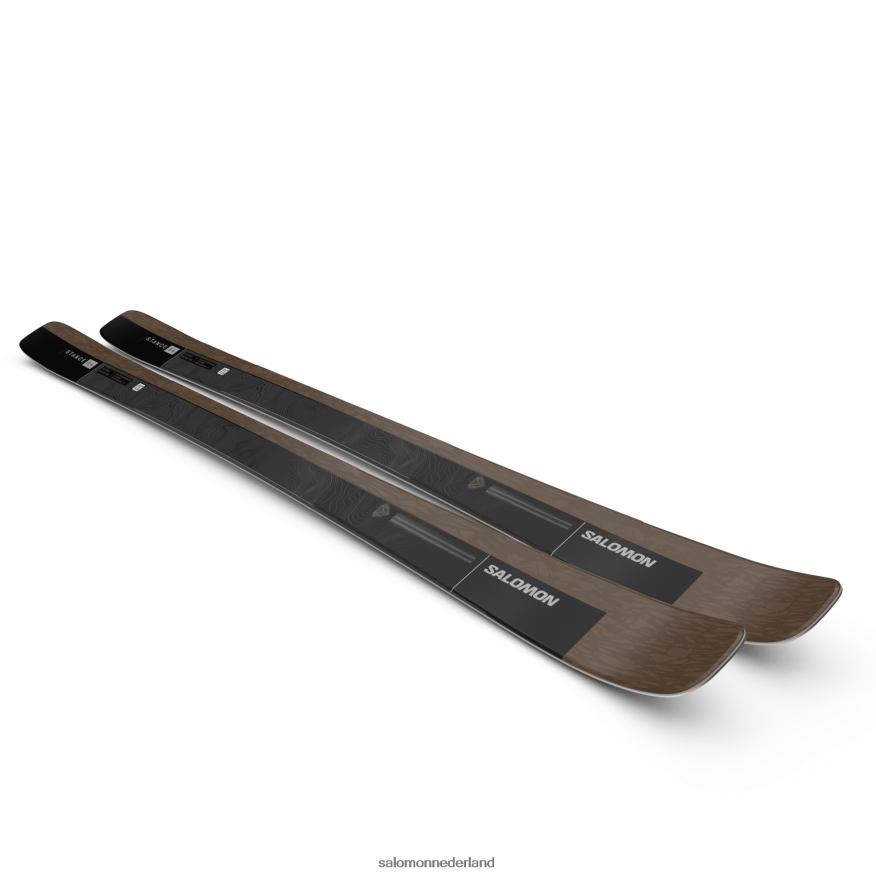 all-mountain ski's voor dames, stand 84 otter/zwart/zilver metallic NTFJN61020 Salomon