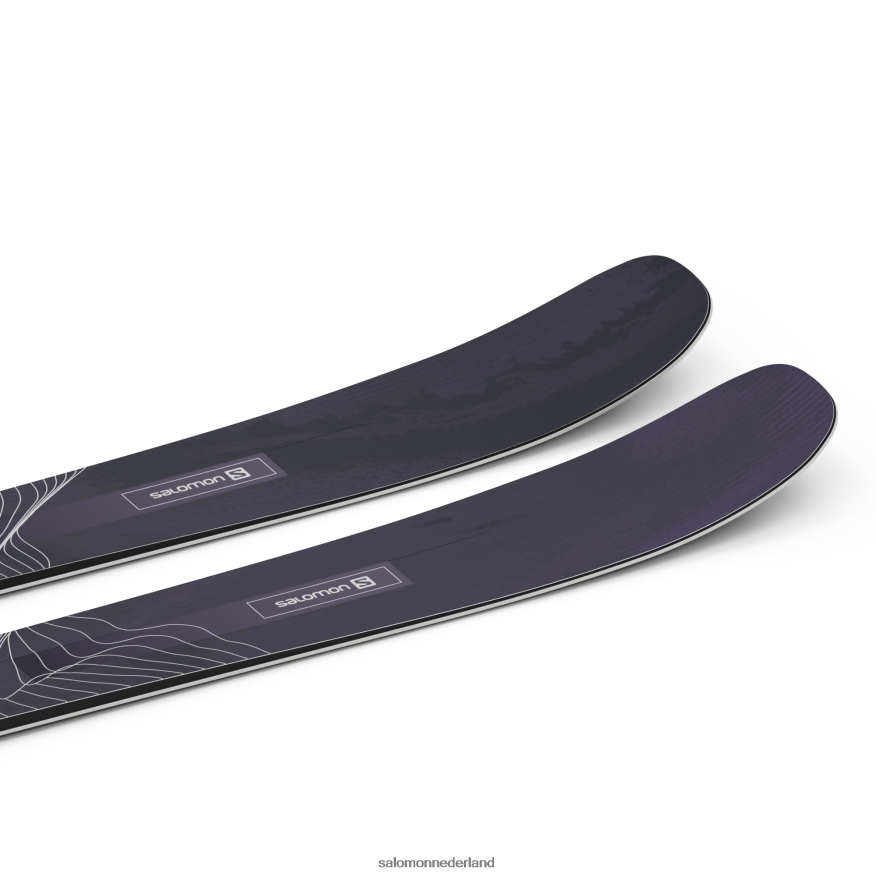 all-mountain ski's voor dames, stand 88 zwart NTFJN61004 Salomon