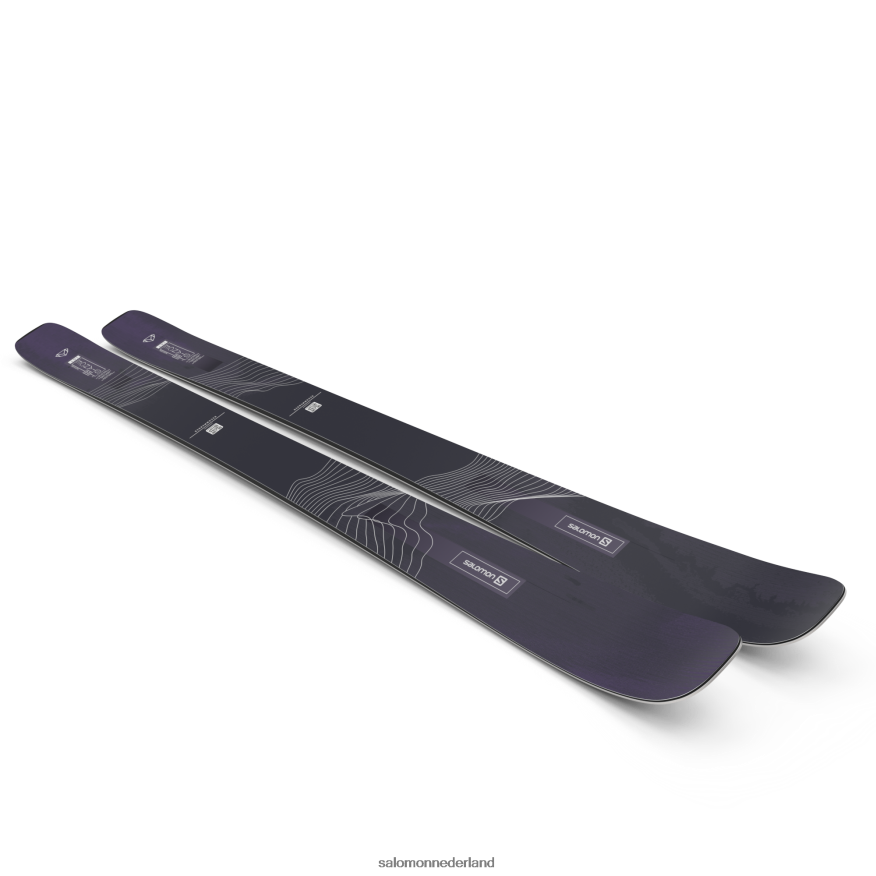 all-mountain ski's voor dames, stand 88 zwart NTFJN61004 Salomon