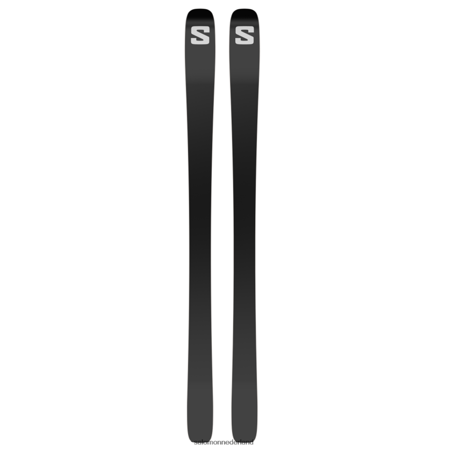 all-mountain ski's voor dames, stand 90 zwart/bordeaux metallic NTFJN61007 Salomon