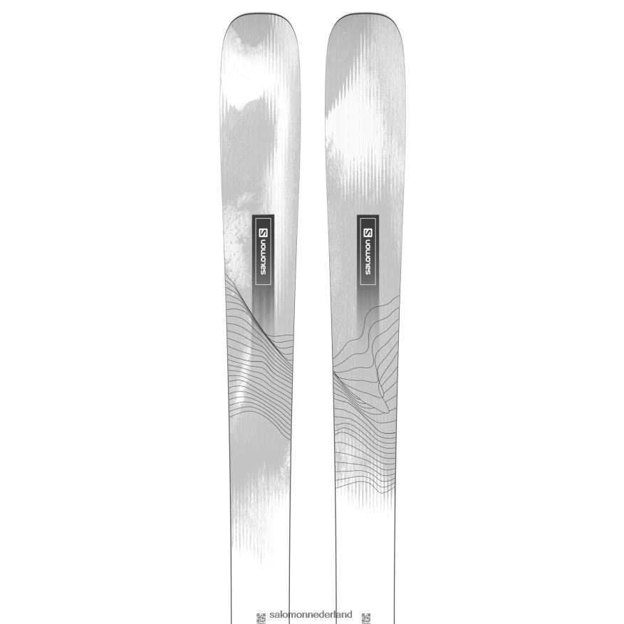 all-mountain ski's voor dames, stand 94 wit Zwart NTFJN61002 Salomon