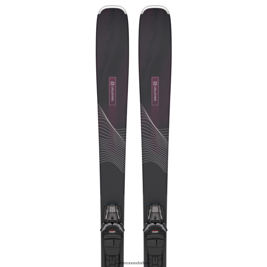 all-mountain skipakket dames - stand 84 (en m11) zwart/bordeau NTFJN61285 Salomon