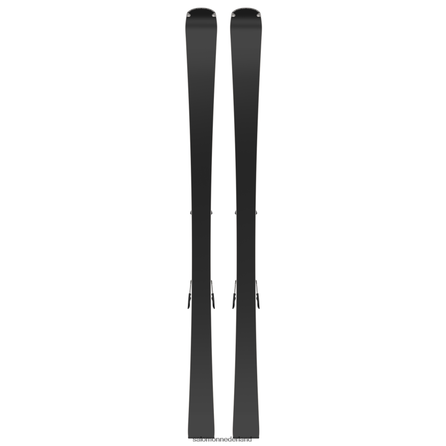 skipakket dames op de piste - s/max n 10 xt (en m11) zwart/zuurgroen/schemerpaars NTFJN61013 Salomon