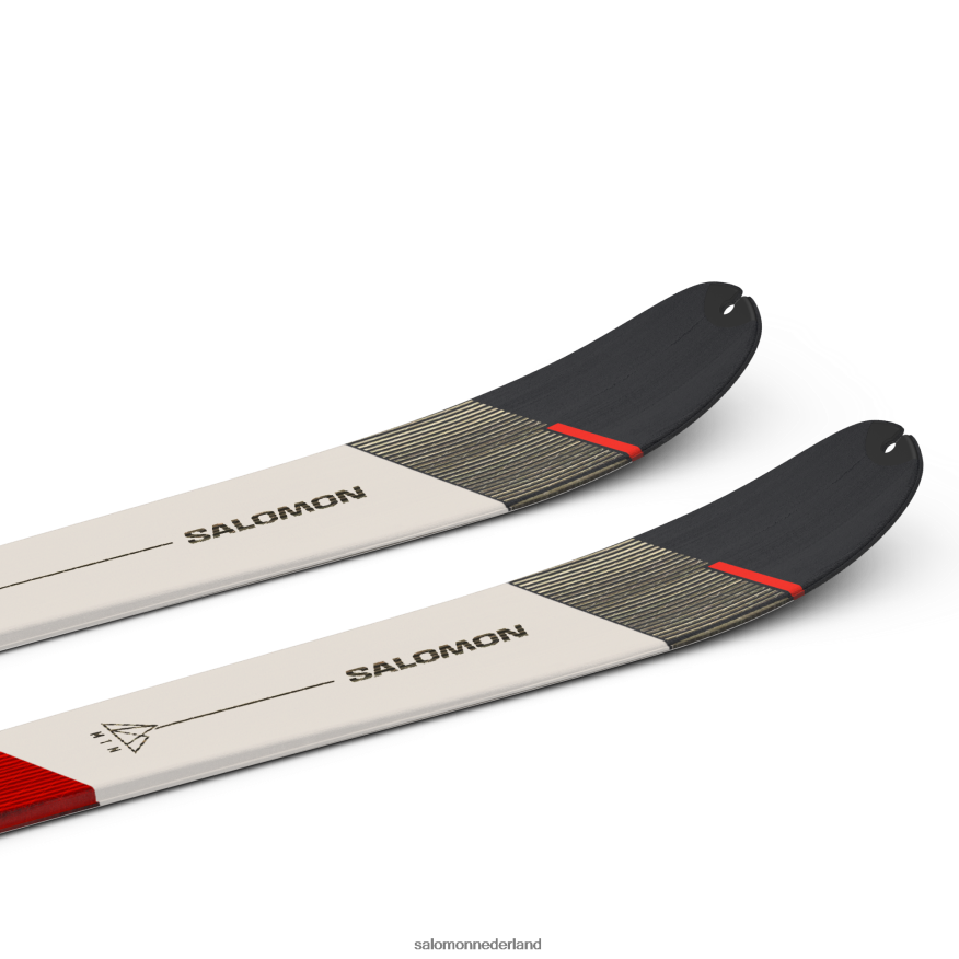 toerski's voor dames - mtn 80 pro neon koraal/regenachtige dag/zwart NTFJN61009 Salomon