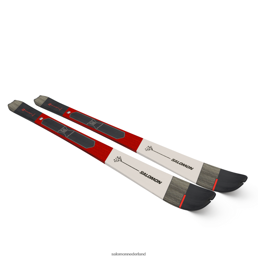 toerski's voor dames - mtn 80 pro neon koraal/regenachtige dag/zwart NTFJN61009 Salomon