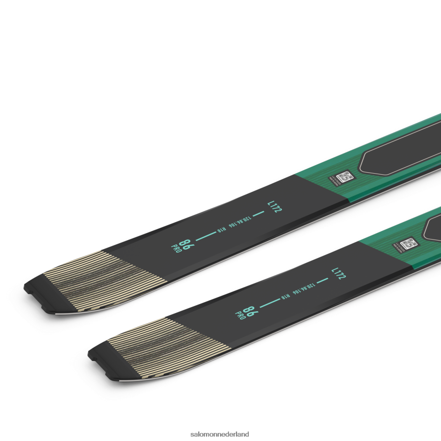 toerski's voor dames - mtn 86 pro aruba blauw/regenachtige dag/zwart NTFJN61011 Salomon