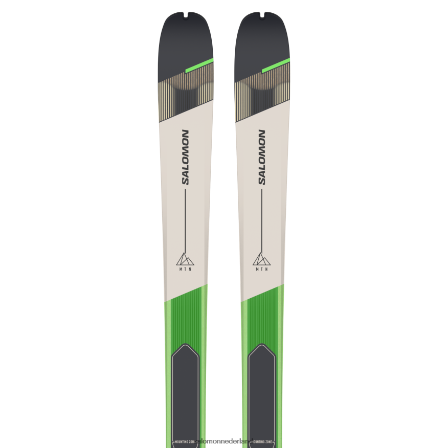 toerski's voor dames - mtn 86 pro pastel neongroen 1/regenachtige dag/zwart NTFJN61010 Salomon