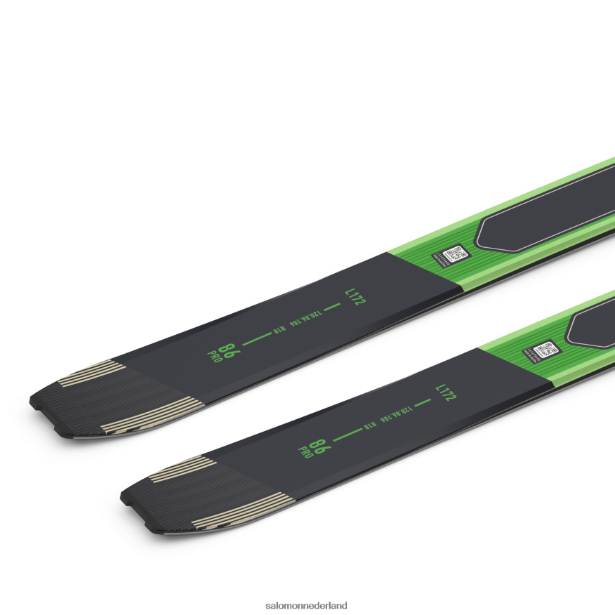 toerski's voor dames - mtn 86 pro pastel neongroen 1/regenachtige dag/zwart NTFJN61010 Salomon