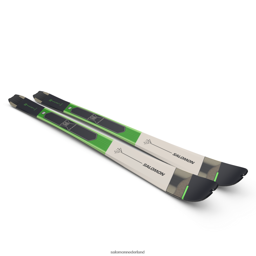 toerski's voor dames - mtn 86 pro pastel neongroen 1/regenachtige dag/zwart NTFJN61010 Salomon